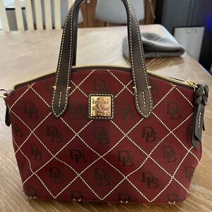 Dooney & Bourke Burgundy and Brown Women's Handbag
